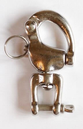 Swivel jaw snap shackle